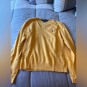 Polo Ralph Lauren V Neck Yellow Sweater